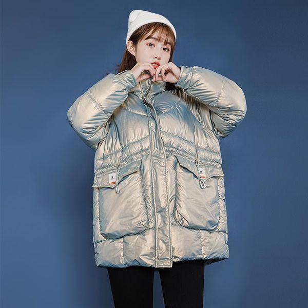 women's down & parkas 2021 bright korean loose winter jacket women look thin and small cotton padded clothes retro student thickened, Black
women's down & parkas 2021 bright korean loose winter jacket women look thin and small cotton padded clothes retro student thickened, Black