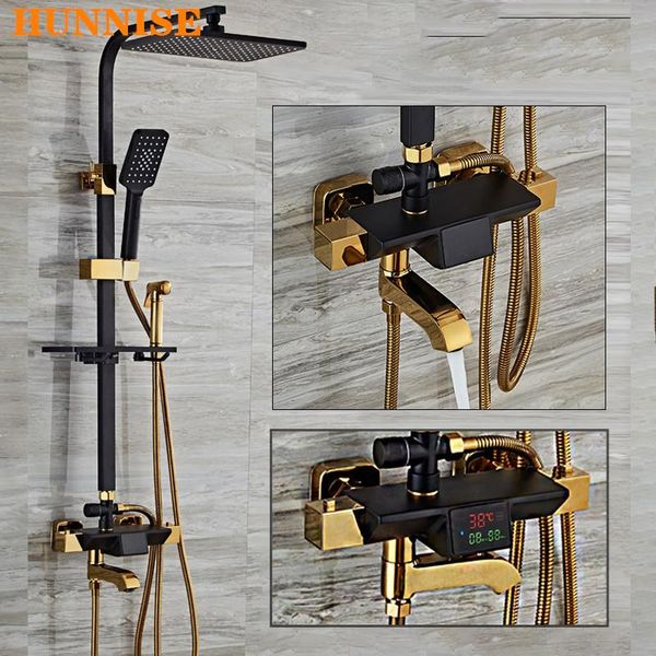 thermostatic shower mixer set copper brass bathroom faucet waterfall tap luxury black gold digital sets
thermostatic shower mixer set copper brass bathroom faucet waterfall tap luxury black gold digital sets