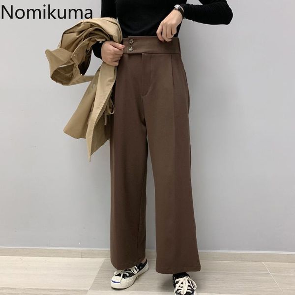 women's pants & capris nomikuma 2021 spring summer women suit korean high waist causal straight trousers fashion office lady ankle 3z28, Black;white
women's pants & capris nomikuma 2021 spring summer women suit korean high waist causal straight trousers fashion office lady ankle 3z28, Black;white