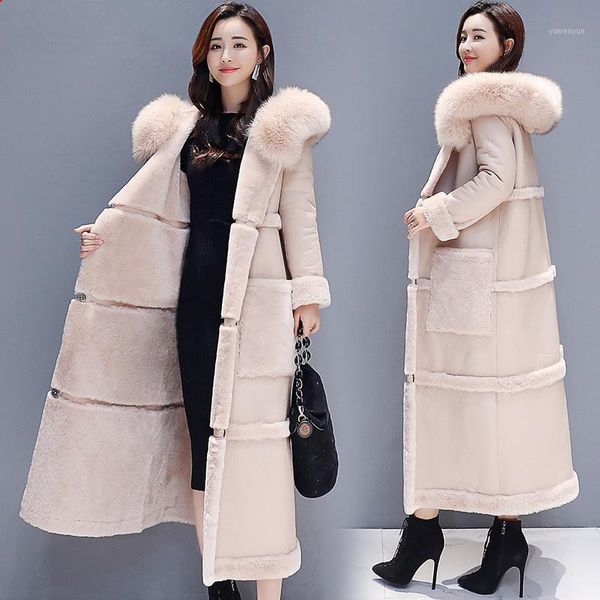 women's fur & faux kmetram coat female large collar parka winter jacket women clothes 2021 korean long coats chaqueta mujer my3258, Black
women's fur & faux kmetram coat female large collar parka winter jacket women clothes 2021 korean long coats chaqueta mujer my3258, Black