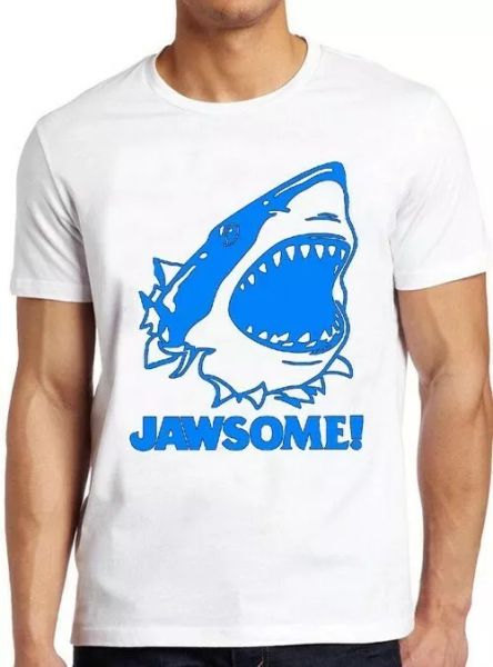 jawsome jaws movie quote cute shark vintage funny cool tee t shirt 4005, White;black
jawsome jaws movie quote cute shark vintage funny cool tee t shirt 4005, White;black