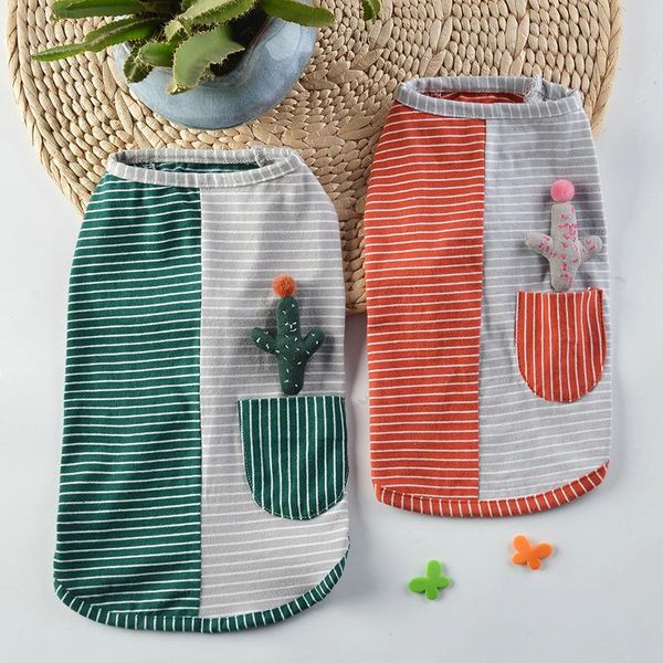 fashion pet vest simple striped cactus cotton knit dog clothes summer for small and cat kuumokiki apparel
fashion pet vest simple striped cactus cotton knit dog clothes summer for small and cat kuumokiki apparel