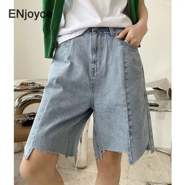 women vintage blue irregular high waist denim shorts 2021 spring summer mid length wide leg jeans cycling straight women's, White;black
women vintage blue irregular high waist denim shorts 2021 spring summer mid length wide leg jeans cycling straight women's, White;black