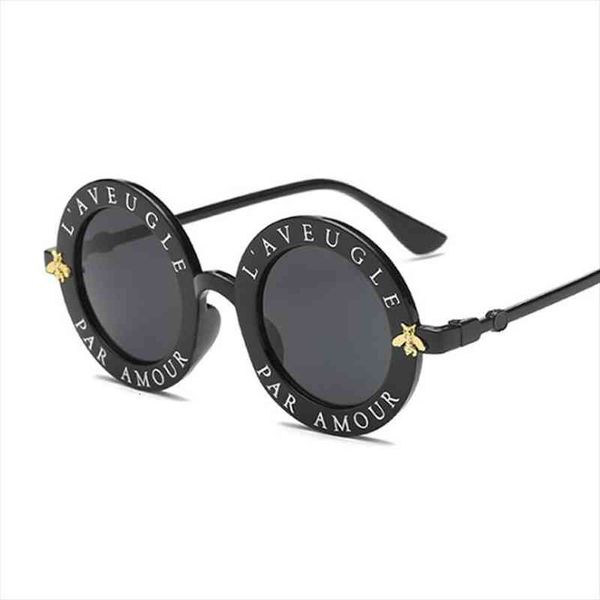 round sunglasses english letters small bees round sunglasses women brand glasses designer fashion glasses uv400, White;black
round sunglasses english letters small bees round sunglasses women brand glasses designer fashion glasses uv400, White;black