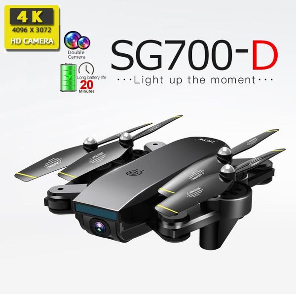 sg700d drone 4k hd dual camera wifi transmission fpv optical flow rc helicopter drones camera rc drone quadcopter dron toy 
sg700d drone 4k hd dual camera wifi transmission fpv optical flow rc helicopter drones camera rc drone quadcopter dron toy