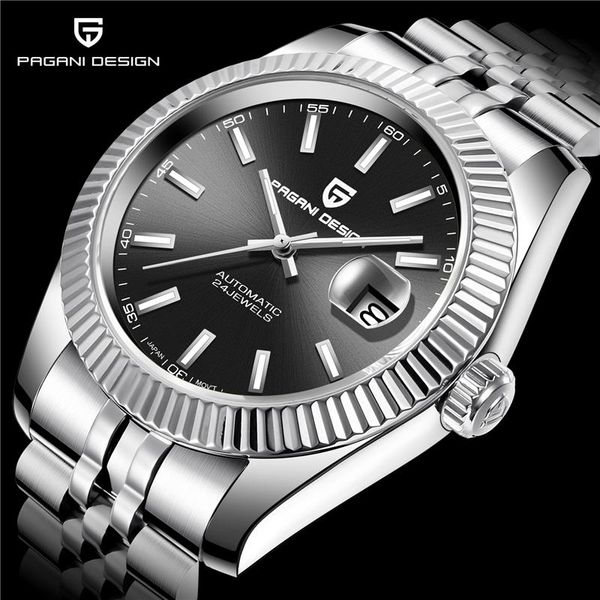 brand stainless steel mechanical watch sapphire glass automatic luxury waterproof sports men wristwatches, Slivery;brown
brand stainless steel mechanical watch sapphire glass automatic luxury waterproof sports men wristwatches, Slivery;brown