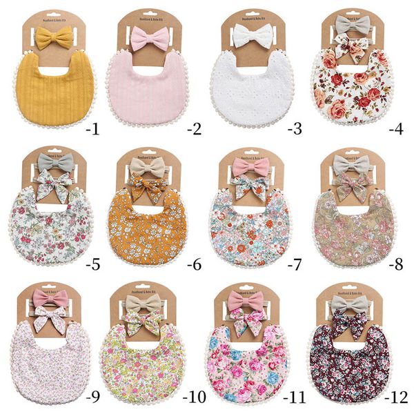 baby bibs feeding burping cloths girls accessory cotton flower bows bowknot headbands 2pcs/sets princess wear b5515
baby bibs feeding burping cloths girls accessory cotton flower bows bowknot headbands 2pcs/sets princess wear b5515