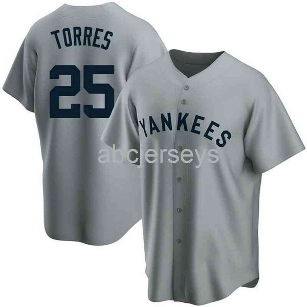 stitched custom gleyber torres #25 gray ver2 baseball jersey xs-6xl, Black 
stitched custom gleyber torres #25 gray ver2 baseball jersey xs-6xl, Black