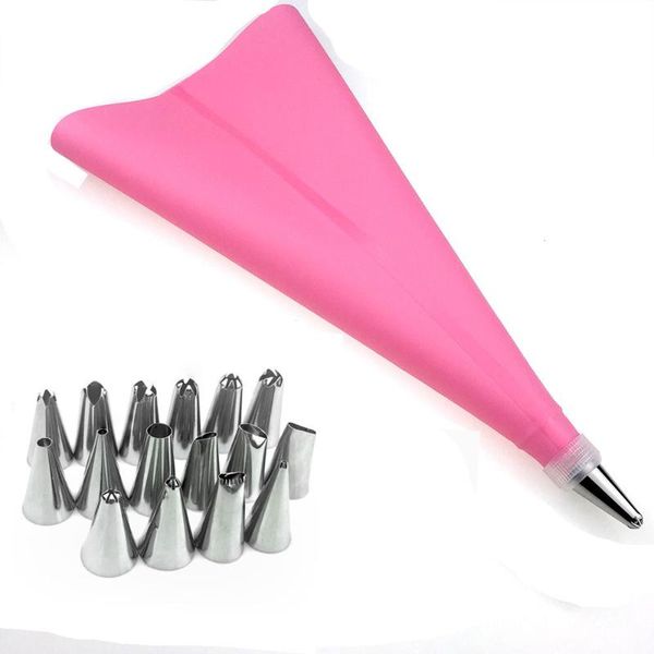 baking & pastry tools 18 pcs/set silicone bag nozzles tips diy icing piping cream reusable bags +16 nozzle set cake decorating feb
baking & pastry tools 18 pcs/set silicone bag nozzles tips diy icing piping cream reusable bags +16 nozzle set cake decorating feb
