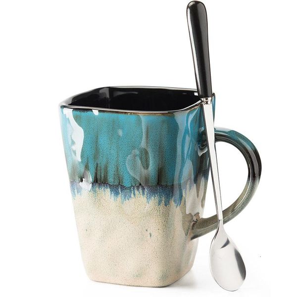 mugs ceramic coffee mug creative flow glaze cups with spoon continental tea set cup simple household matte color
mugs ceramic coffee mug creative flow glaze cups with spoon continental tea set cup simple household matte color