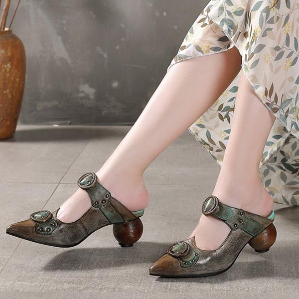 women slippers summer shoes 2021 woman casual genuine leather outside slides retro metal decoration handmade ladies, Black
women slippers summer shoes 2021 woman casual genuine leather outside slides retro metal decoration handmade ladies, Black
