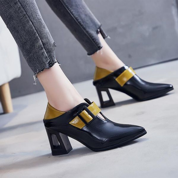 dress shoes autumn slip on vogue women high heels thick rubber wedding party for pointed toe pu pumps, Black
dress shoes autumn slip on vogue women high heels thick rubber wedding party for pointed toe pu pumps, Black