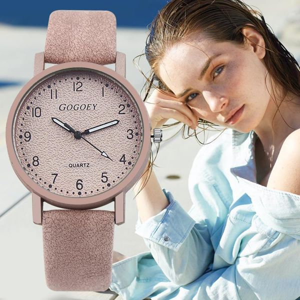gogoey women's watches fashion leather watch women casual ladies clock zegarek damski montre femme wristwatches, Slivery;brown
gogoey women's watches fashion leather watch women casual ladies clock zegarek damski montre femme wristwatches, Slivery;brown