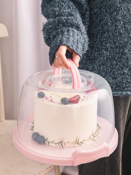 dishes & plates 8-10 inch thick plastic cake box handheld pastry storage carrier cover case birthday wedding party dessert plate container
dishes & plates 8-10 inch thick plastic cake box handheld pastry storage carrier cover case birthday wedding party dessert plate container