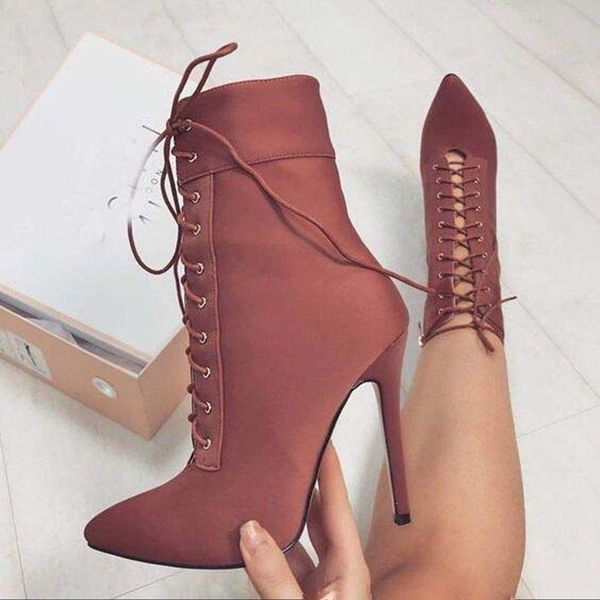 boots autumn ankle luxury stretch pointed toe lace up short women straps thin high heel blue black
boots autumn ankle luxury stretch pointed toe lace up short women straps thin high heel blue black