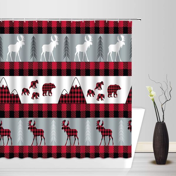 bear shower curtain rustic buffalo plaid farmhouse cabin wild african animal bear elk deer moose vintage hunting home bathroom
bear shower curtain rustic buffalo plaid farmhouse cabin wild african animal bear elk deer moose vintage hunting home bathroom