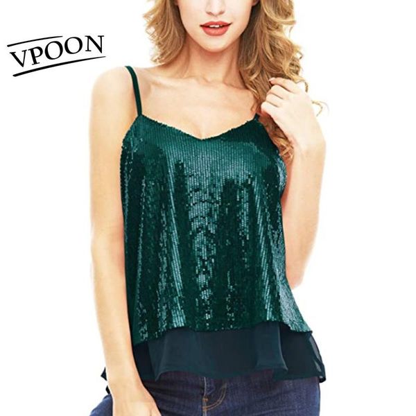 womens tanks ladies sequined v-neck camisole bottoming patchwork shirt elegant women's short loose vest over size & camis, White
womens tanks ladies sequined v-neck camisole bottoming patchwork shirt elegant women's short loose vest over size & camis, White