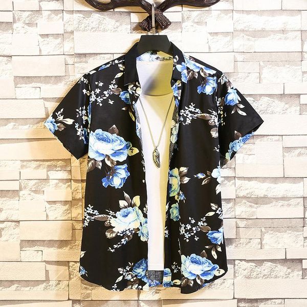 men's casual shirts fashion flower design short sleeve hawaiian blouse 2021 summer clothing plus asian size 5xl 6xl, White;black
men's casual shirts fashion flower design short sleeve hawaiian blouse 2021 summer clothing plus asian size 5xl 6xl, White;black