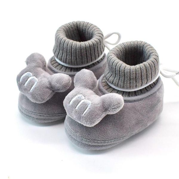 first walkers stylish practical comforatble multi-occasional autumn winter 0-1 year old born thick warm mouse shape non-slip shoes