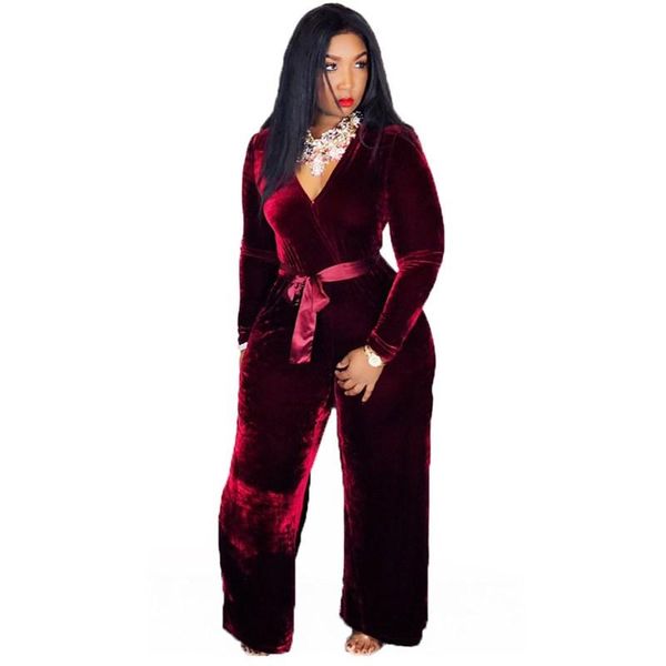 women's jumpsuits & rompers women fashion long sleeve velvet jumpsuit elegant one piece wide leg overall, Black;white
women's jumpsuits & rompers women fashion long sleeve velvet jumpsuit elegant one piece wide leg overall, Black;white
