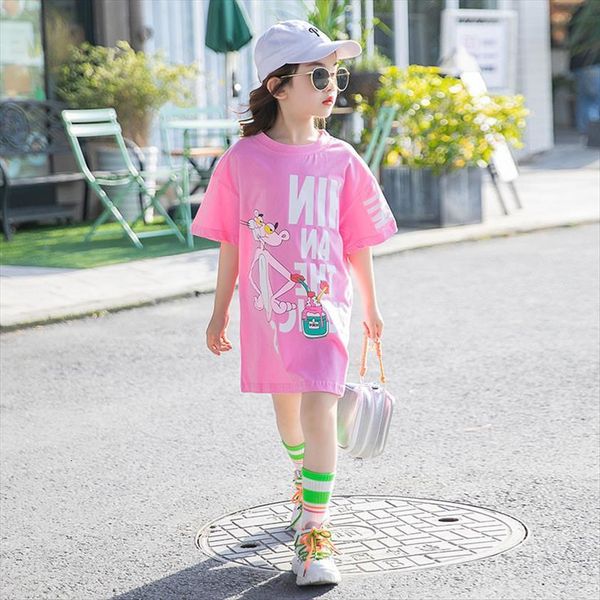 8 10 years child girl cartoon tiger print long t shirt summer fashion teenage girls outfit, Blue
8 10 years child girl cartoon tiger print long t shirt summer fashion teenage girls outfit, Blue
