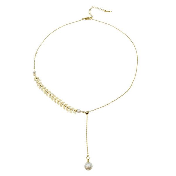 gaku genuine wheatears pearl pendant clavicle chain women short neck choker collar necklace chains, Silver
gaku genuine wheatears pearl pendant clavicle chain women short neck choker collar necklace chains, Silver