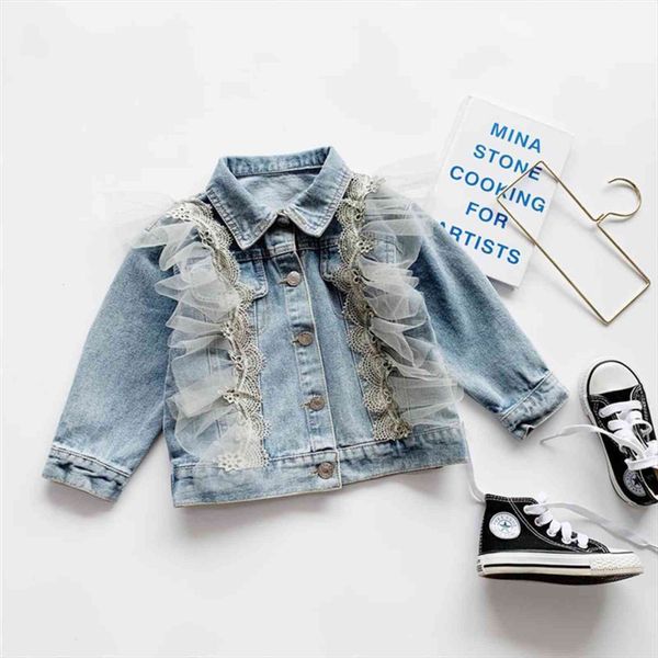 kids baby girls denim jacket autumn fashion toddler coat stitching flare outwear 2 8y, Blue;gray
kids baby girls denim jacket autumn fashion toddler coat stitching flare outwear 2 8y, Blue;gray