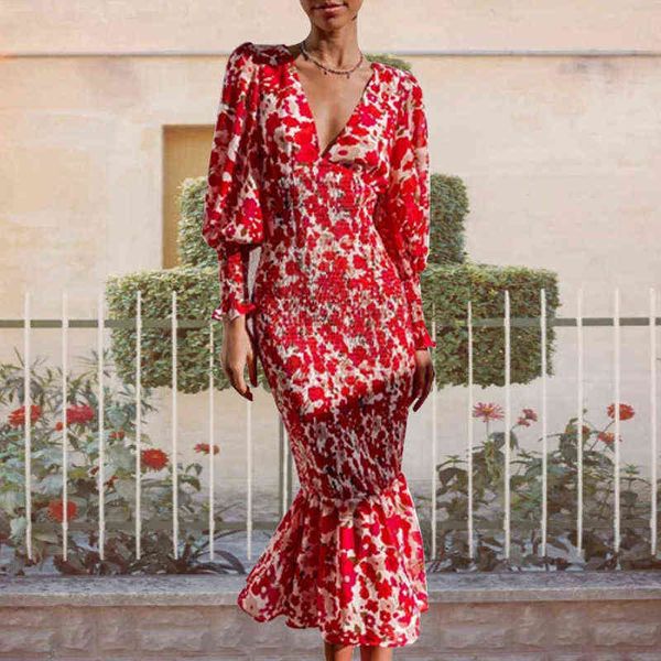 elegant v neck long dress 2022 spring women slim maxi dress fashion floral print lantern sleeve autumn party dress vestidos y1204, Black;gray
elegant v neck long dress 2022 spring women slim maxi dress fashion floral print lantern sleeve autumn party dress vestidos y1204, Black;gray