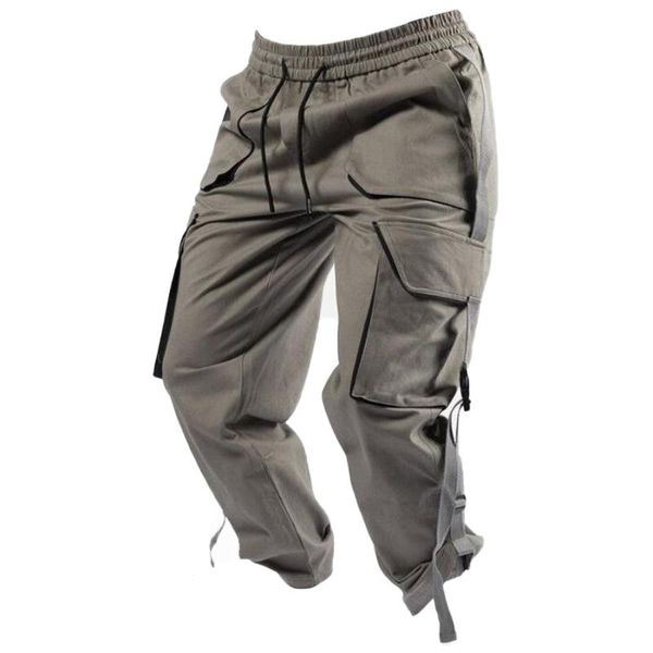 men's pants retro fashion hip-hop street loose daily split joint multiple-pockets cargo jogging men, Black
men's pants retro fashion hip-hop street loose daily split joint multiple-pockets cargo jogging men, Black