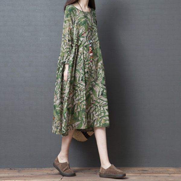 chinese style women clothing spring cotton linen long sleeve loose robe vintage femme xxl dresses for women plus size 11318, Red
chinese style women clothing spring cotton linen long sleeve loose robe vintage femme xxl dresses for women plus size 11318, Red
