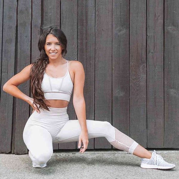 tracksuits seamless suit sportswear 2 piece fitness sport set women gym clothing costume for woman yoga sports bras sets 5zea, Gray
tracksuits seamless suit sportswear 2 piece fitness sport set women gym clothing costume for woman yoga sports bras sets 5zea, Gray