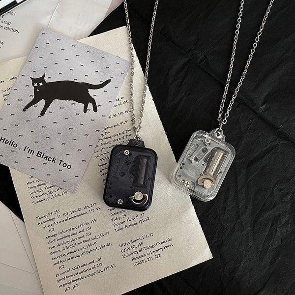 pendant necklaces ins power flow decompression eight tone box necklace, Silver
pendant necklaces ins power flow decompression eight tone box necklace, Silver