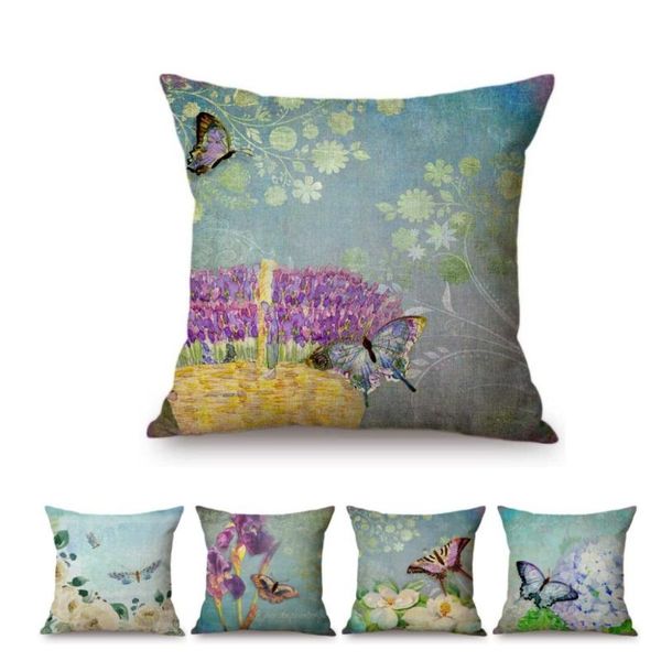 spring home decorative pillow cover vintage green butterfly flowers watercolor art cotton linen blue fresh sofa cushion cushion/decorative
spring home decorative pillow cover vintage green butterfly flowers watercolor art cotton linen blue fresh sofa cushion cushion/decorative