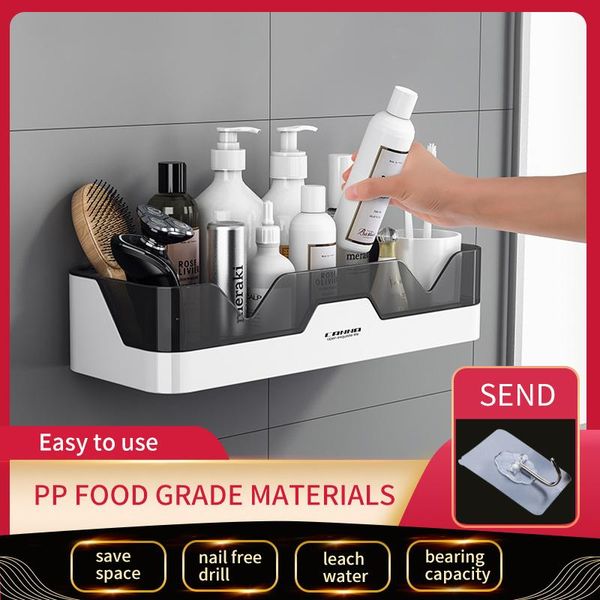 hooks & rails rectangle bathroom shelf toilet kitchen organizer plastic shampoo holder no-drill home storage rack shower accessories
hooks & rails rectangle bathroom shelf toilet kitchen organizer plastic shampoo holder no-drill home storage rack shower accessories