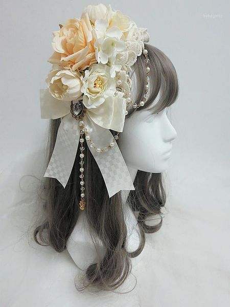 design lolita cute big flower hair ribbons pearl rhinestone chain brooch kc women vintage prom costume floral headpieces1
design lolita cute big flower hair ribbons pearl rhinestone chain brooch kc women vintage prom costume floral headpieces1
