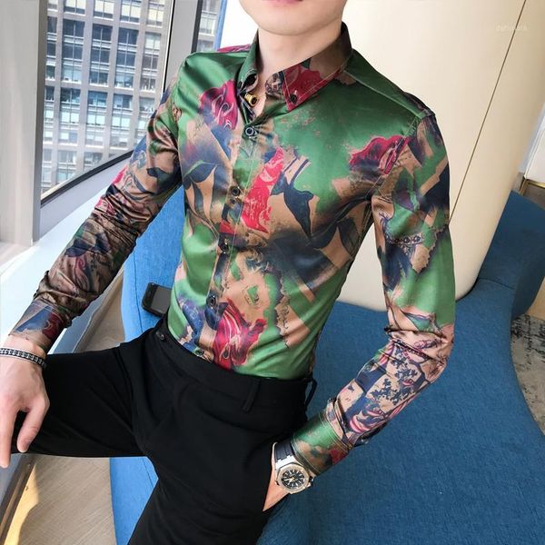 men long sleeve shirt the stylist han edition cultivate morality personality printing handsome tight 304 b - 1. p55 men's casual shirts, White;black
men long sleeve shirt the stylist han edition cultivate morality personality printing handsome tight 304 b - 1. p55 men's casual shirts, White;black