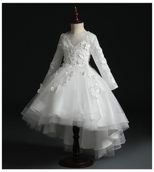 girl's dresses elegant white lace flower girl dress party pageant gown appliques princess wedding long sleeve first communion, Red;yellow
girl's dresses elegant white lace flower girl dress party pageant gown appliques princess wedding long sleeve first communion, Red;yellow