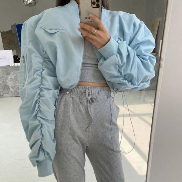 women's jackets streetwear 2021 spring autumn chic jaket women clothes korean style coat ladies pleated lace up long sleeve, Black;brown
women's jackets streetwear 2021 spring autumn chic jaket women clothes korean style coat ladies pleated lace up long sleeve, Black;brown