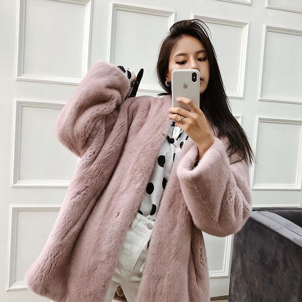women's fur & faux real winter coat double-faced mink jacket autumn women korean pink jackets manteau femme hiver my959, Black
women's fur & faux real winter coat double-faced mink jacket autumn women korean pink jackets manteau femme hiver my959, Black