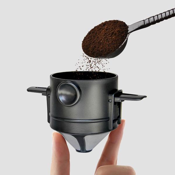 coffee filters portable foldable filter maker stainless steel drip holder reusable paperless pour over dripper easy clean
coffee filters portable foldable filter maker stainless steel drip holder reusable paperless pour over dripper easy clean