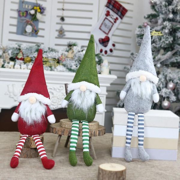 decorative objects & figurines christmas cute faceless doll santa claus long leg plush ornament kid toys gift decorations for home shelf del
decorative objects & figurines christmas cute faceless doll santa claus long leg plush ornament kid toys gift decorations for home shelf del