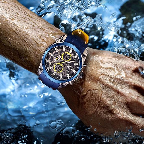 wristwatches megir blue sport watches for men chronograph man watch military luminous quartz clocks relogio masculino 2144, Slivery;brown
wristwatches megir blue sport watches for men chronograph man watch military luminous quartz clocks relogio masculino 2144, Slivery;brown