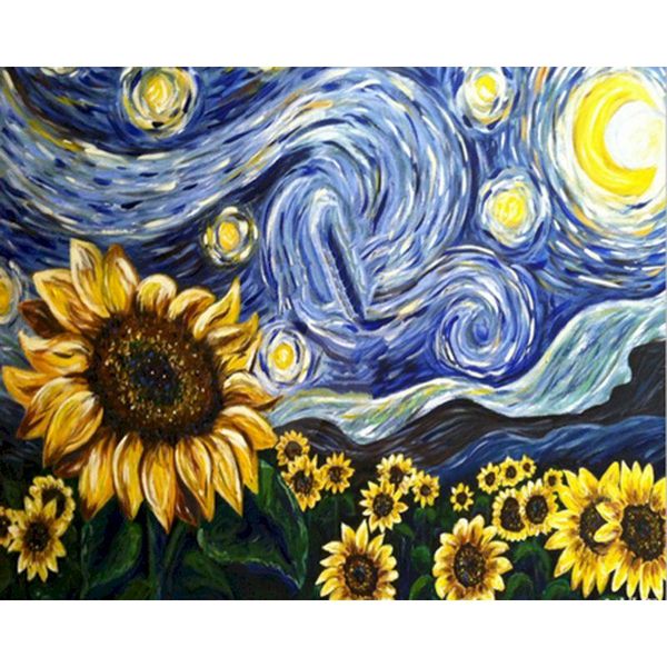 paintings diy starry sky sunflower paint by numbers canvas painting frames kits for moden wall art home decoration
paintings diy starry sky sunflower paint by numbers canvas painting frames kits for moden wall art home decoration
