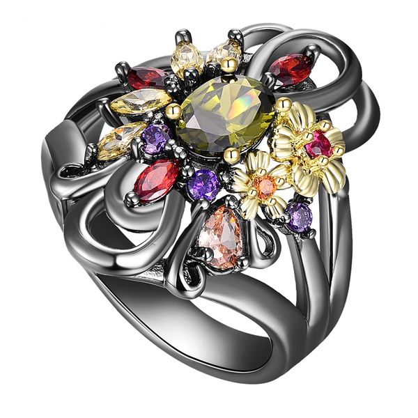pretty olivine multi color crystal zirconia ring black/gold 2 tone jewellery copper luxury trendy flower jewelry for women, Golden;silver
pretty olivine multi color crystal zirconia ring black/gold 2 tone jewellery copper luxury trendy flower jewelry for women, Golden;silver
