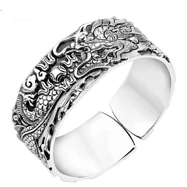 bangle fashion domineering and exquisite animal carving dragon-shaped opening metal bracelet for men trend locomotive jewelry, Black
bangle fashion domineering and exquisite animal carving dragon-shaped opening metal bracelet for men trend locomotive jewelry, Black