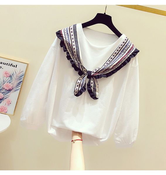 hoodies spring korean style stitching silk scarf bow round neck long sleeve pullover hoodie female fashion loose white, Black
hoodies spring korean style stitching silk scarf bow round neck long sleeve pullover hoodie female fashion loose white, Black