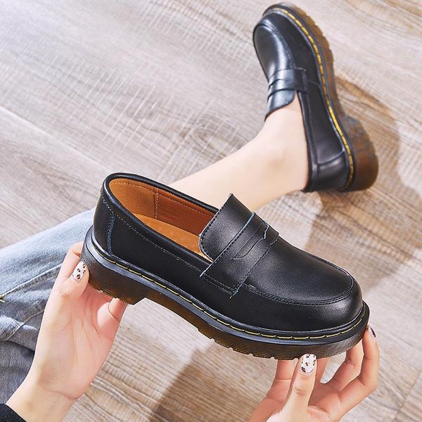 dress shoes genuine leather platform women's loafers 2021 luxury woman pumps for women heels party loafer shoe heel 45 46, Black
dress shoes genuine leather platform women's loafers 2021 luxury woman pumps for women heels party loafer shoe heel 45 46, Black