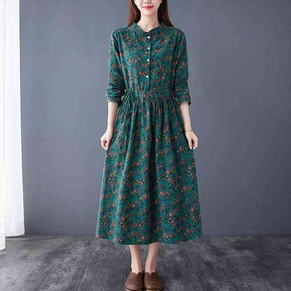 cotton linen long arrival womens dress autumn vintage style stand collar floral print ladies a-line casual dresses b1153, Black;gray
cotton linen long arrival womens dress autumn vintage style stand collar floral print ladies a-line casual dresses b1153, Black;gray