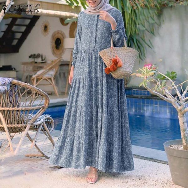2021 autumn zanzea retro floral print muslim dress womens fashion rayon long vestidos casual loose ruffle dresses oversized, Red
2021 autumn zanzea retro floral print muslim dress womens fashion rayon long vestidos casual loose ruffle dresses oversized, Red