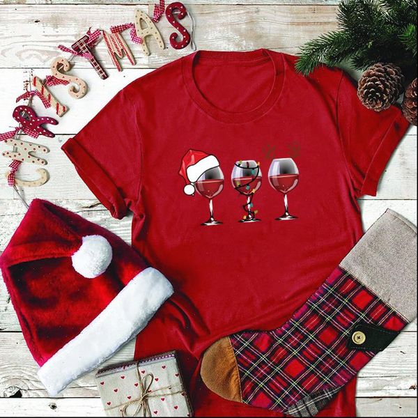 christmas funny wine glass santa women t shirts claws printing loose holiday short sleeve s 5xl femme, White
christmas funny wine glass santa women t shirts claws printing loose holiday short sleeve s 5xl femme, White